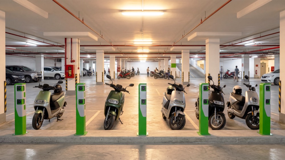 Trạm sạc xe máy chung cư